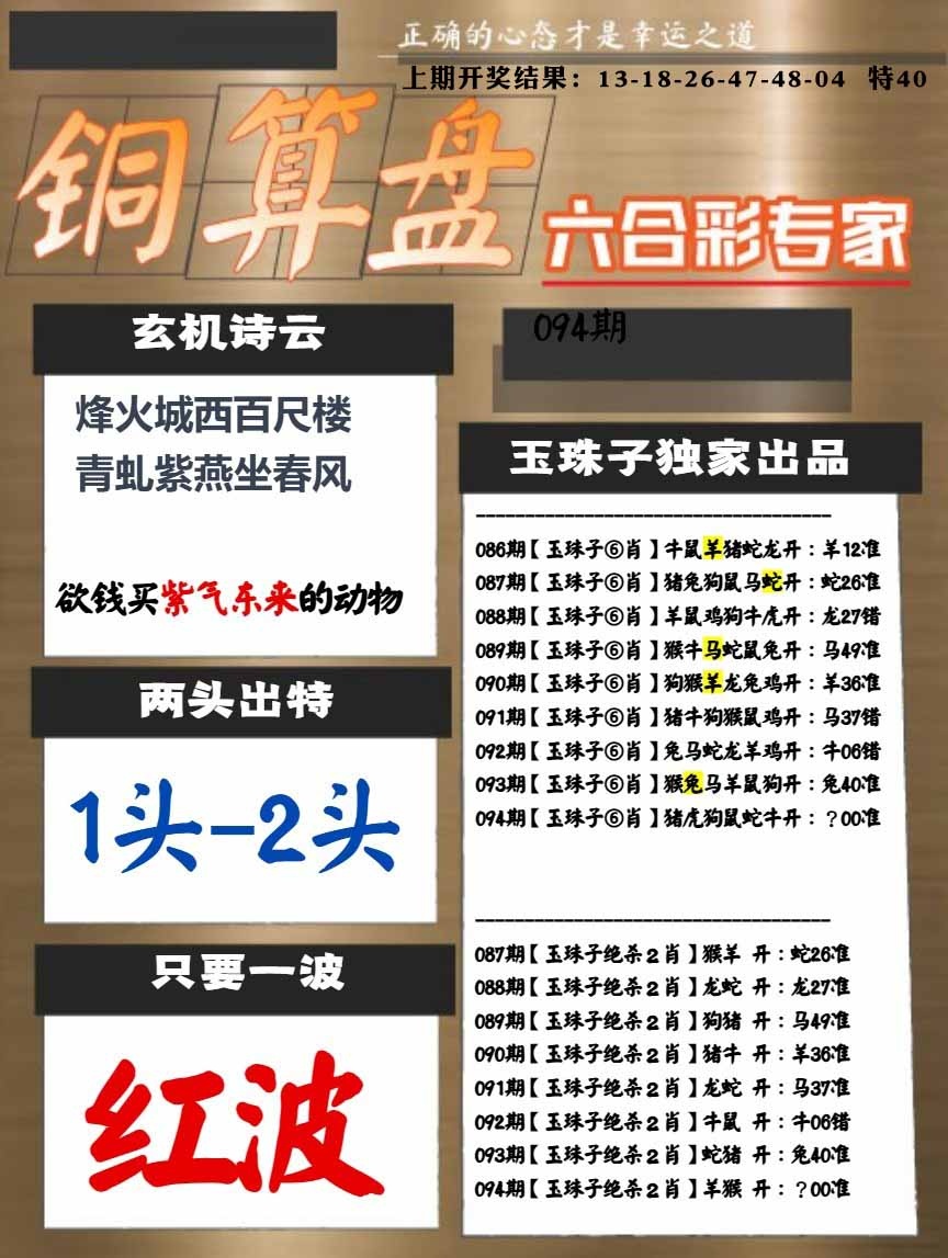 094期白小姐心水[图]